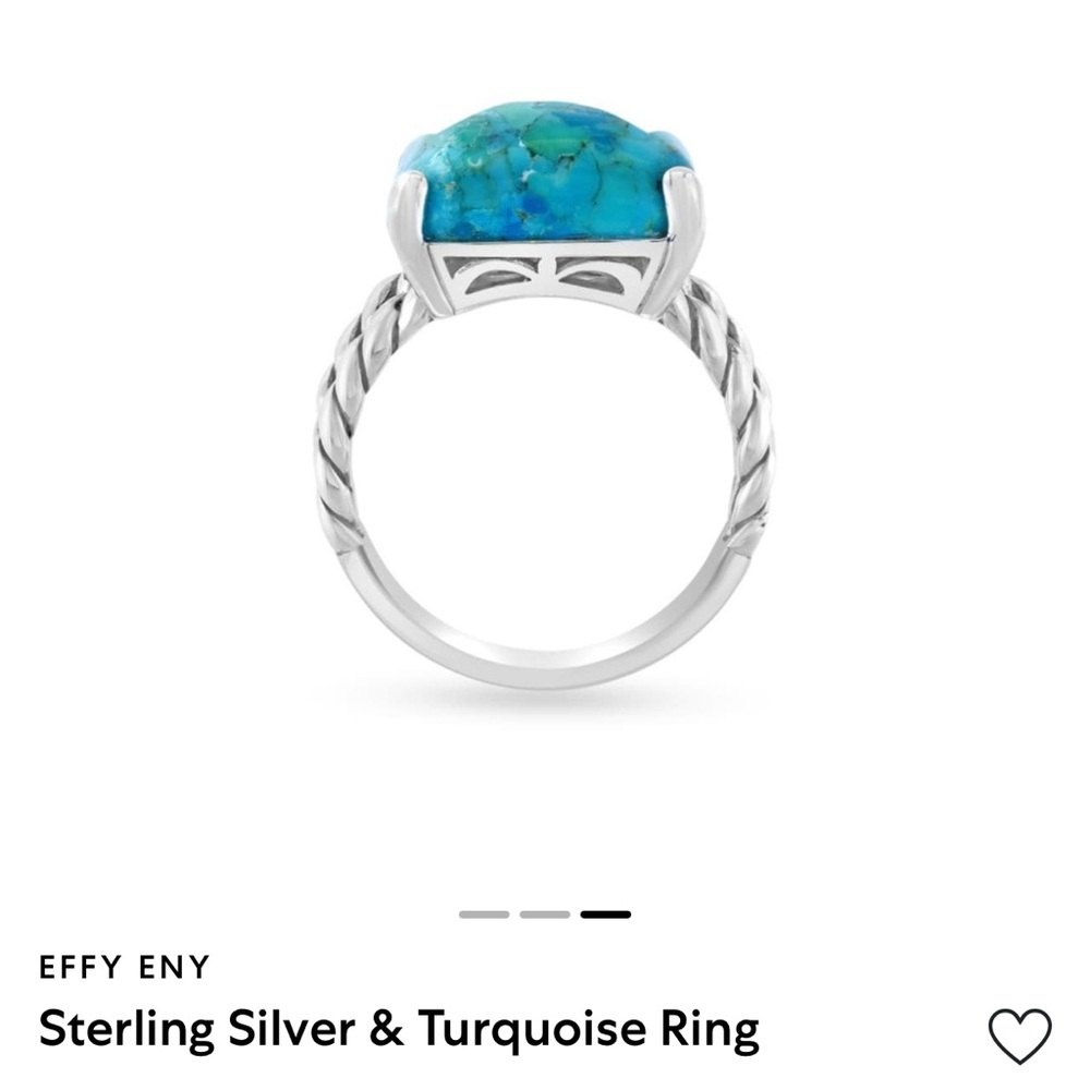 Effy Blue Silver Statement Ring - image 3